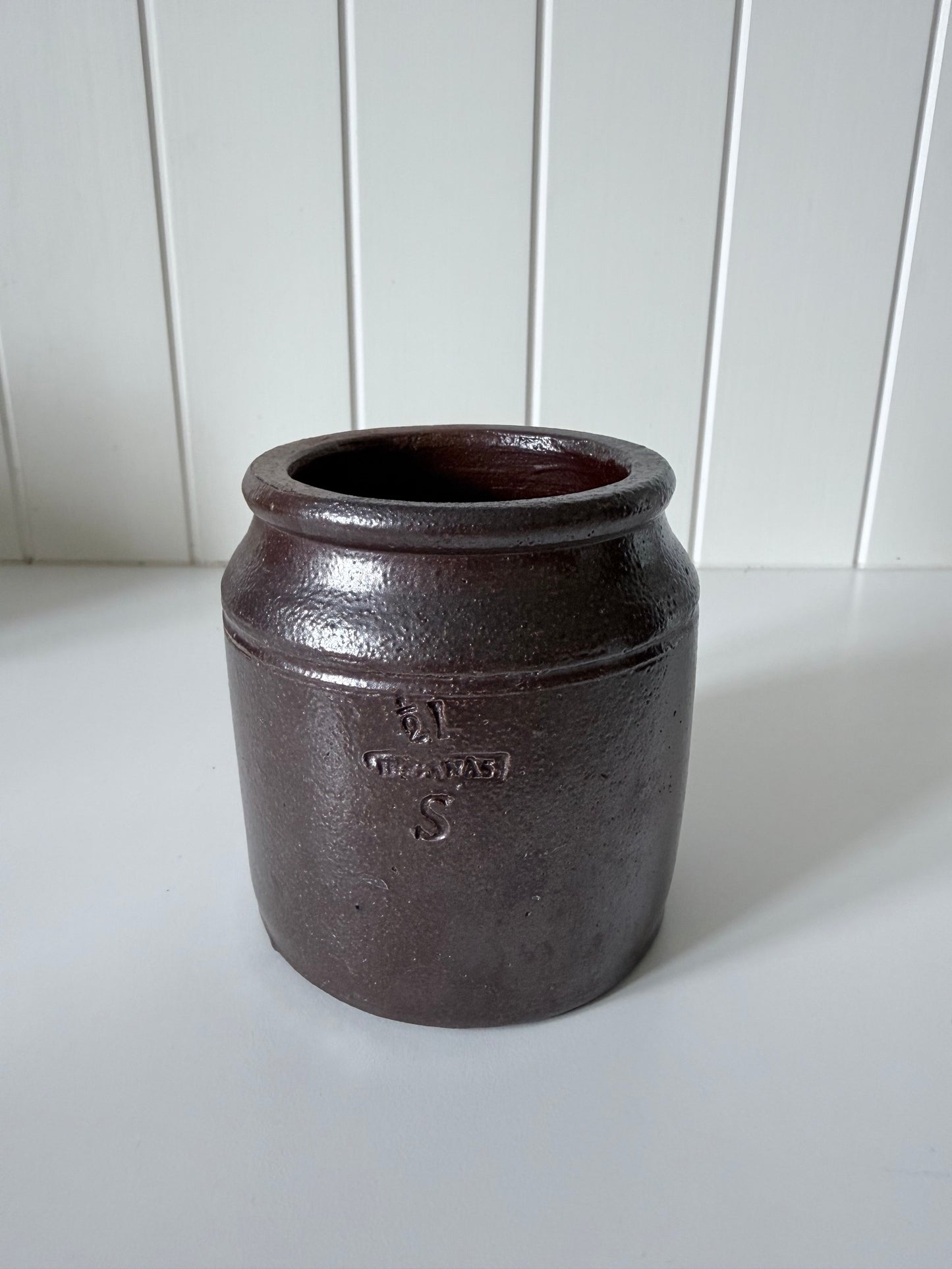Krukke 1/2L fra Höganäs i stengods